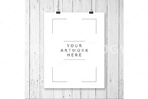 8x10 Hanging Paper Mockup