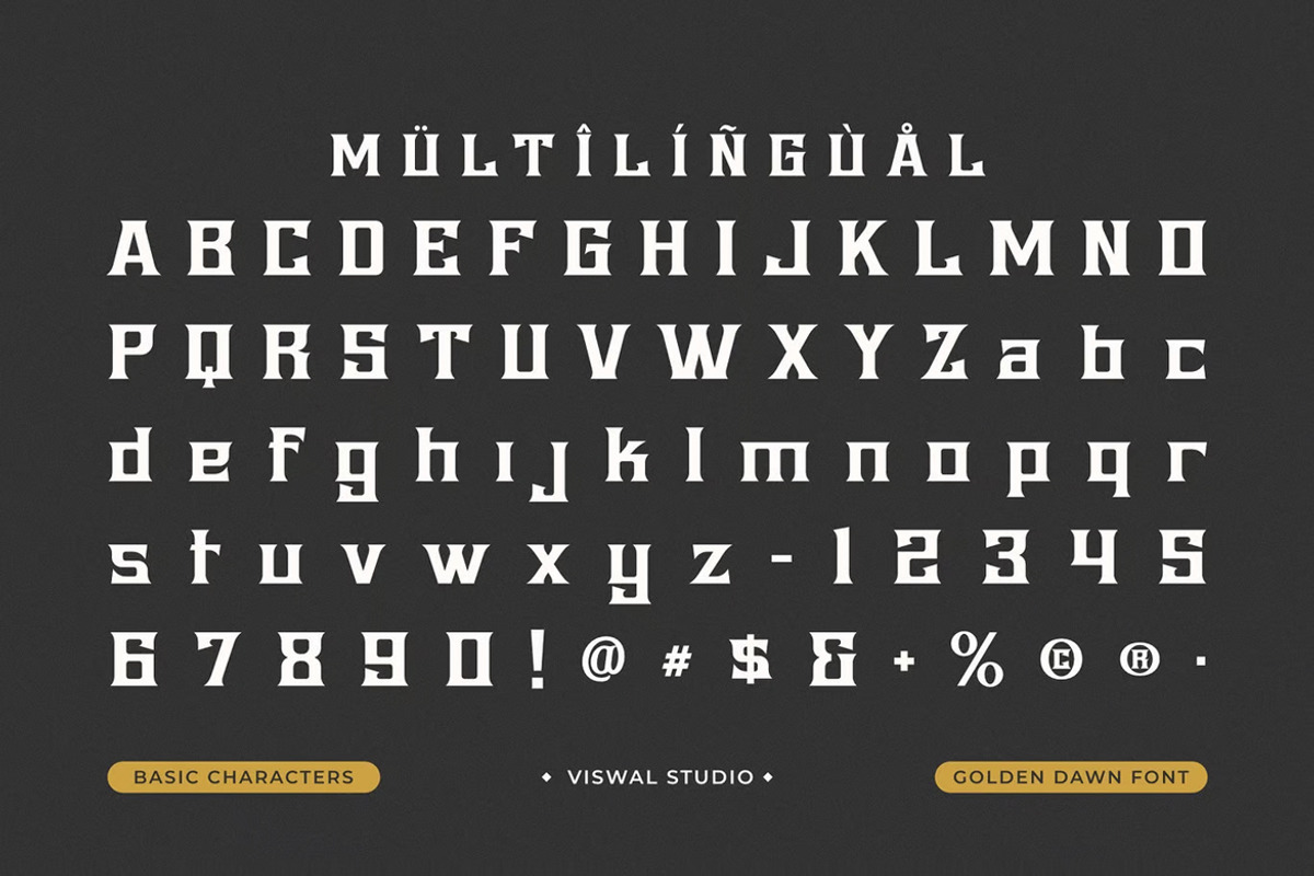 GoldenDawn - Vintage Font, a Serif Font by Viswal Studio (Photo 2 of 5)