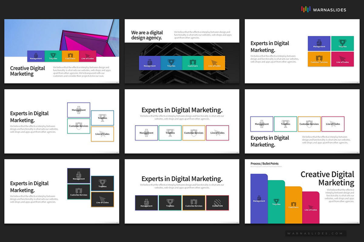 4 Bullet Points PowerPoint Templates, a Presentation Template by Warna Works (Photo 7 of 24)