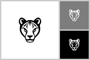 lion head vector design template, an Animal Illustration by quadrazo