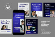Marketing Agency Instagram Template, a Social Media Template by graphicook (Thumbnail 1 of 3)