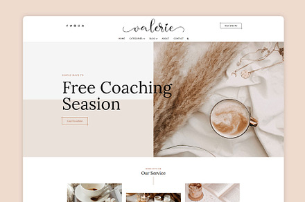 Valerie - WordPress Elementor, a WordPress Template by azuratheme
