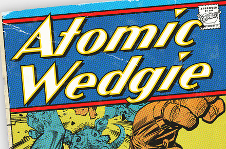 Atomic Wedgie - Art Deco comic font, a Font by Comicraft Fonts