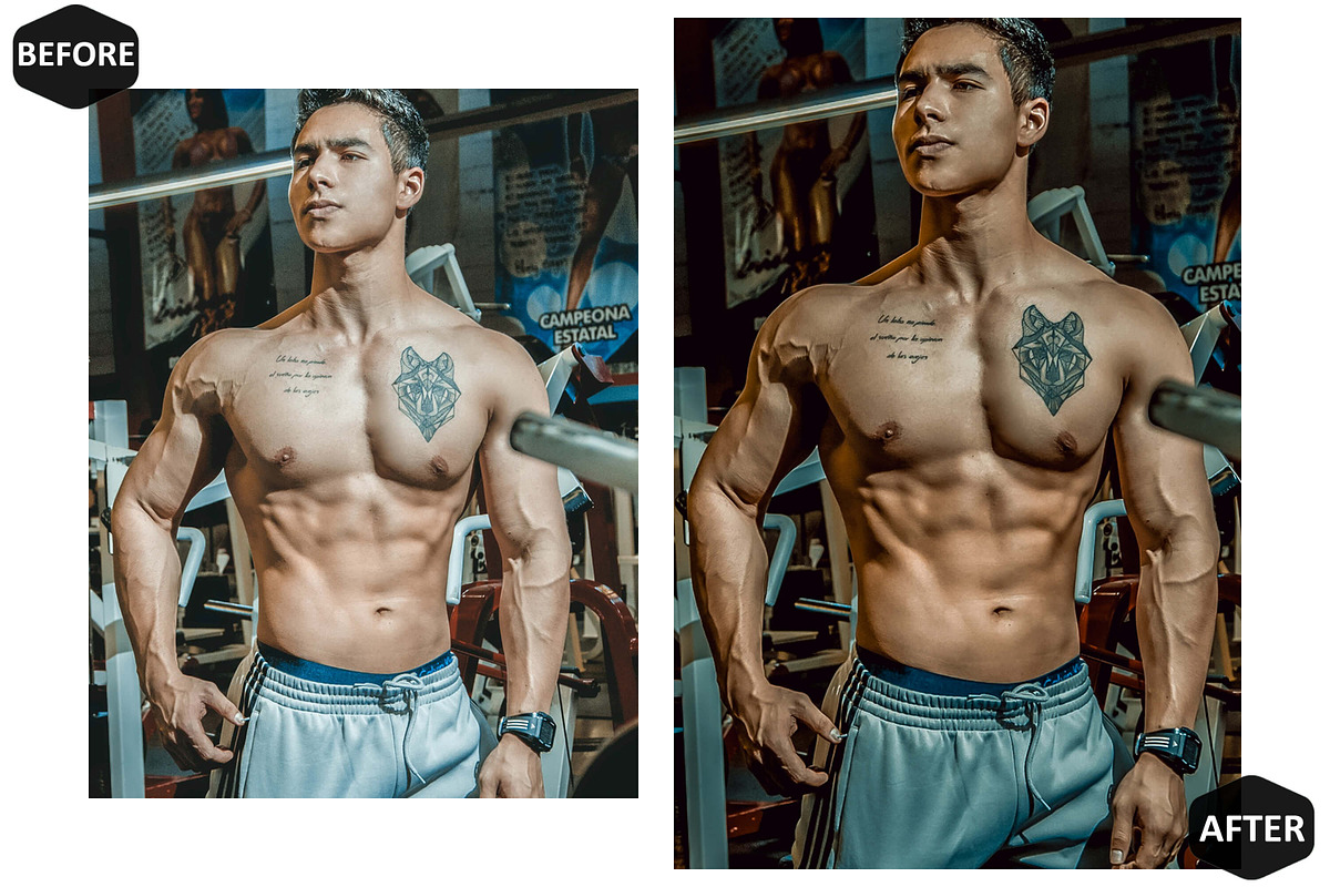 12 Fitness Club Photoshop Actions, an Action Add-On by Hue Palettte Studio (Photo 3 of 10)