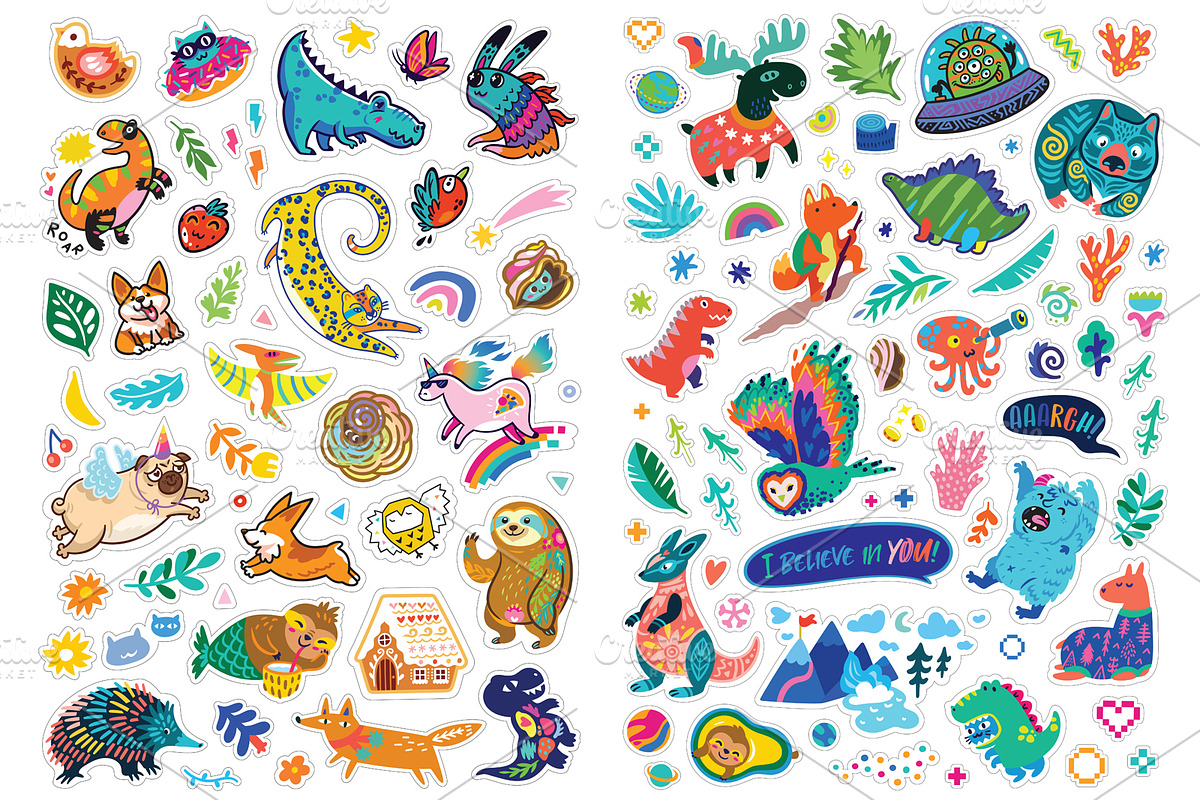 150+ Cute Animal Stickers, a Solid Icon by PenguinHouse (Photo 4 of 4)