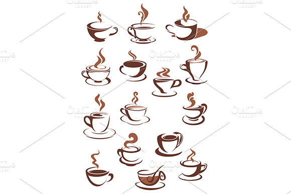 Steaming Coffee Cups