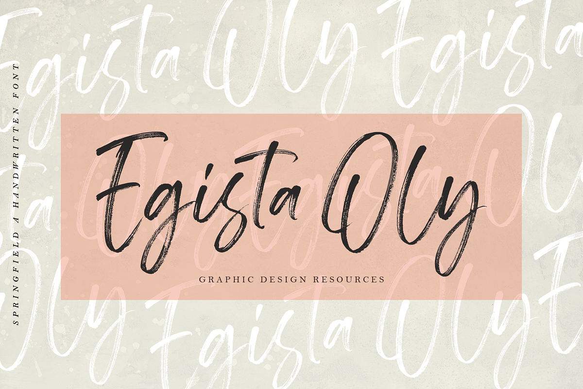 Springfield | Handwritten Font, a Script Font by Megi Satyo Widodo