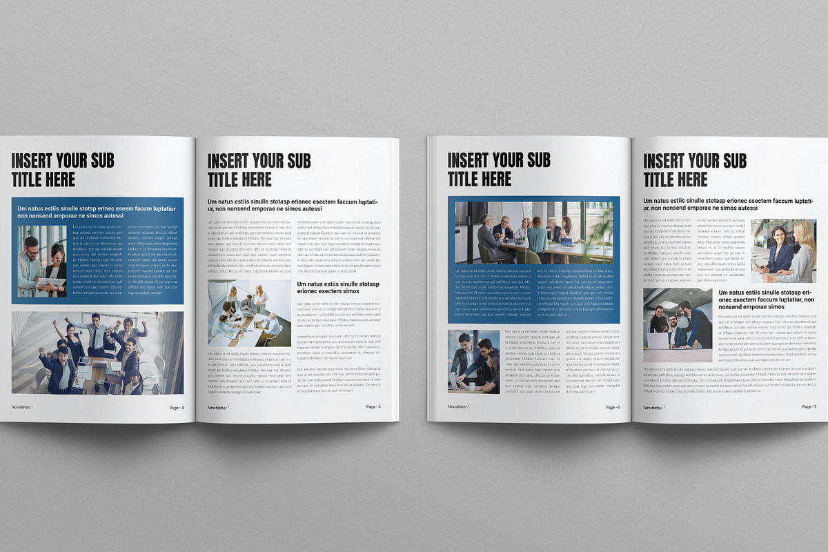 Newsletter Template, a Brochure Template by E-Type (Photo 3 of 7)