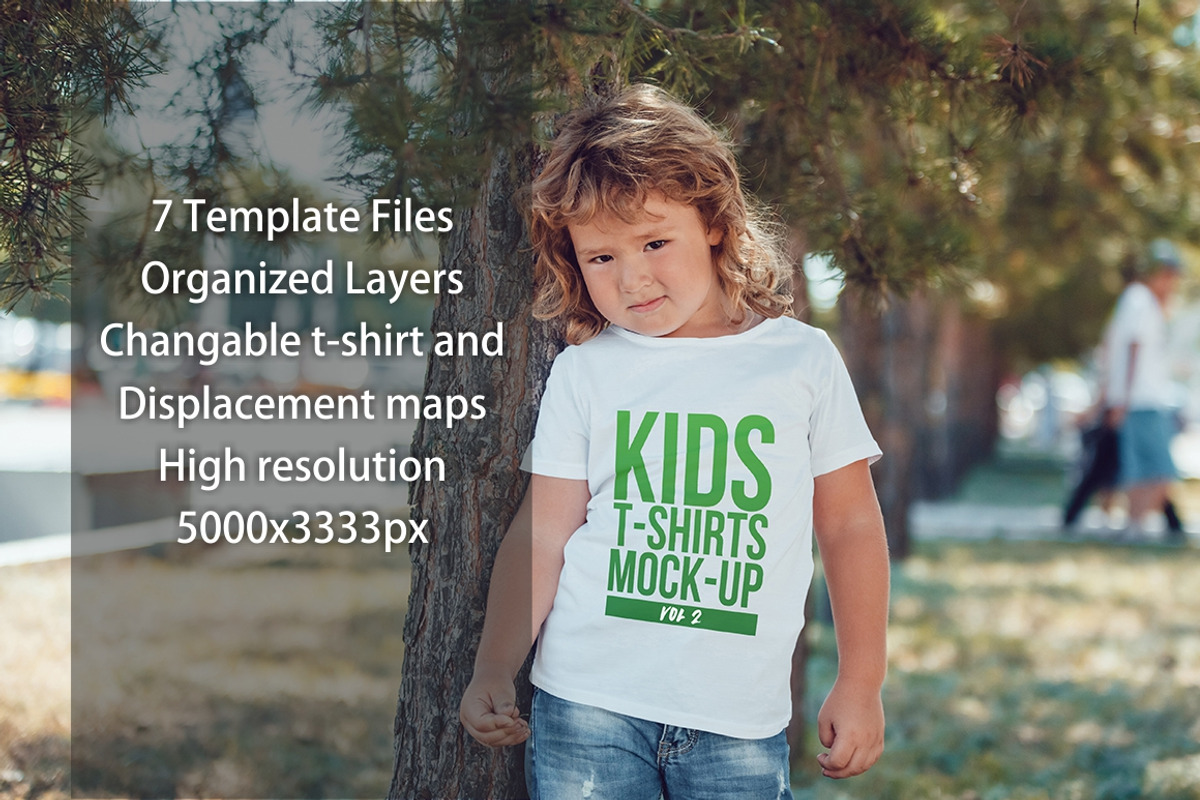 Kids T-Shirt Mock-Up Vol 2, a Shirt Mockup by Freeman Studio (Photo 2 of 11)