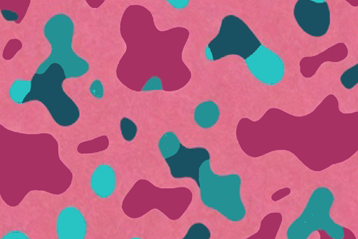 Pink and blue Camouflage Seamless Re, a Pattern Graphic by Sharon Schwalbe (Photo 3 of 4)
