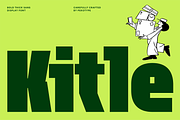 KITLE – Bold Funky Font, a Sans Serif Font by Pekotype (Thumbnail 1 of 15)