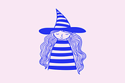 Halloween Witch Characters Set, a Person Illustration by Danil Polshin (Thumbnail 2 of 6)