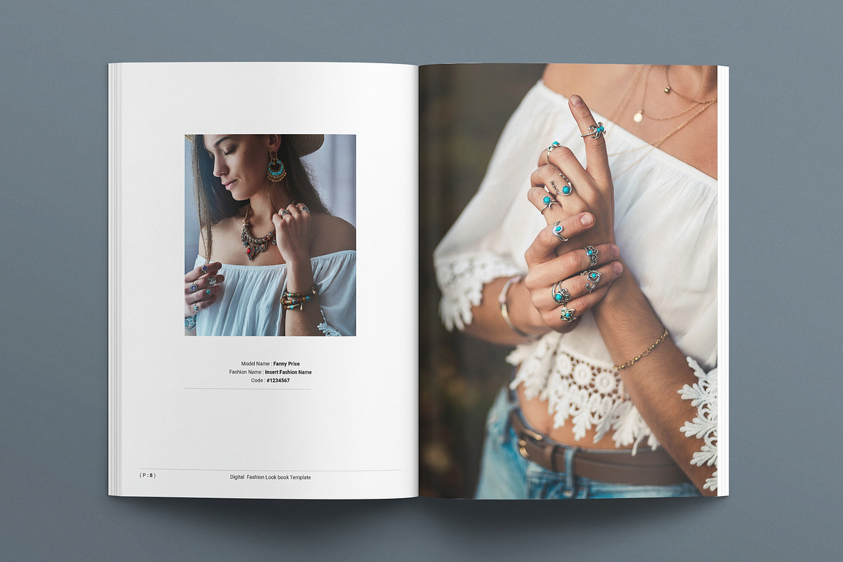 Digital LookBook Template, a Magazine Template by E-Type (Photo 4 of 7)