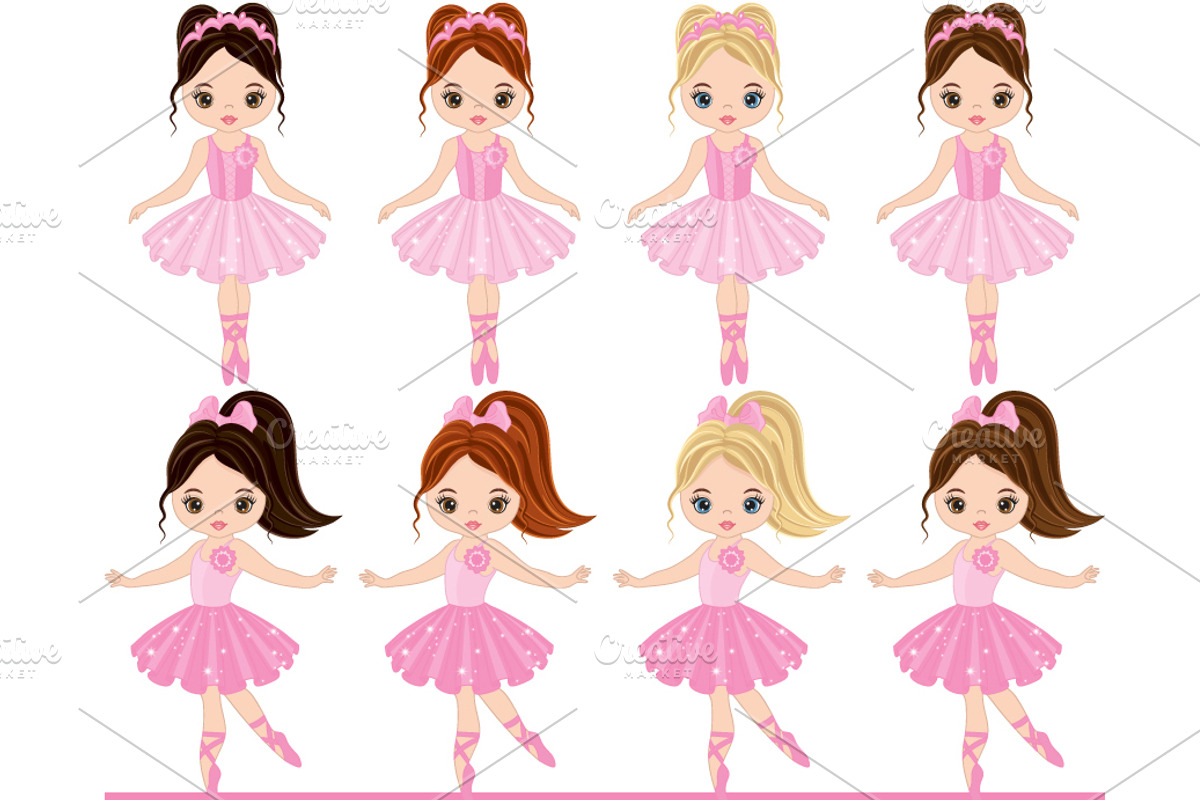 Vector Ballerina, Vector Ballet, an Illustration by TheCreativeMill (Photo 2 of 4)