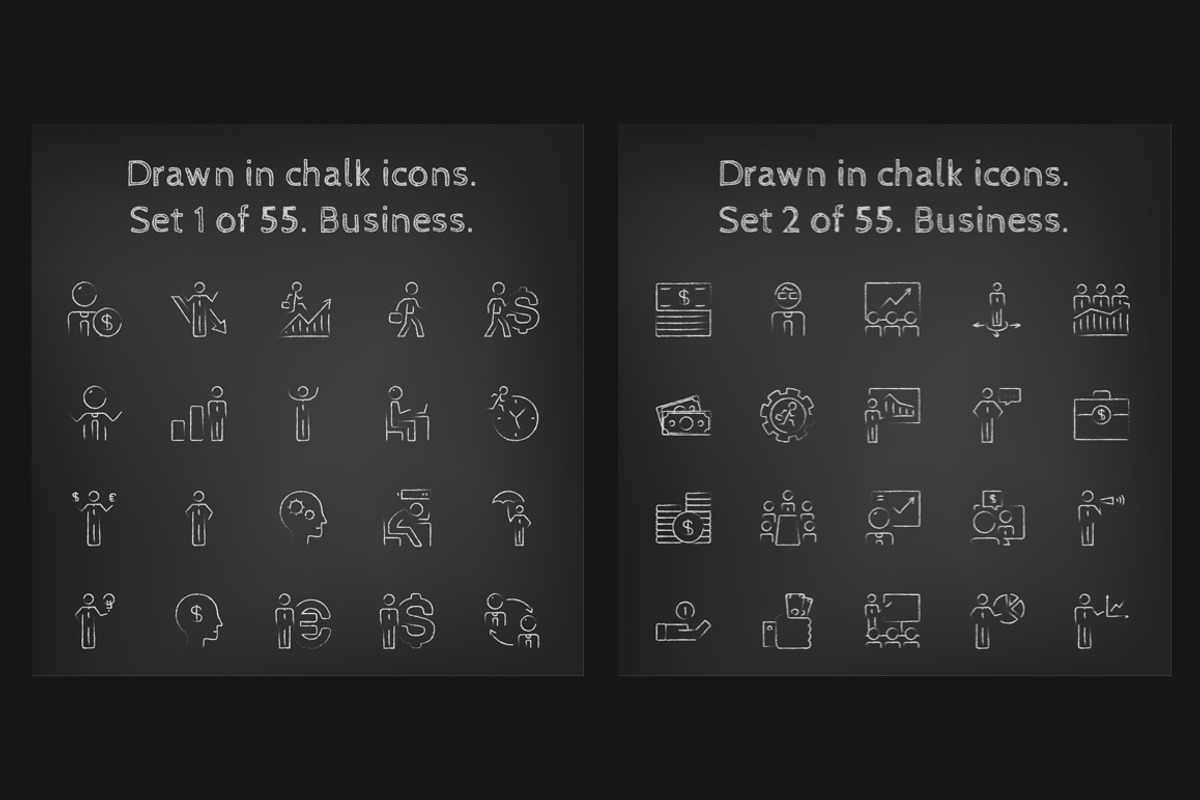 1100 Chalkboard vector icons pack, an Outline Icon by Visual Generation (Photo 4 of 31)