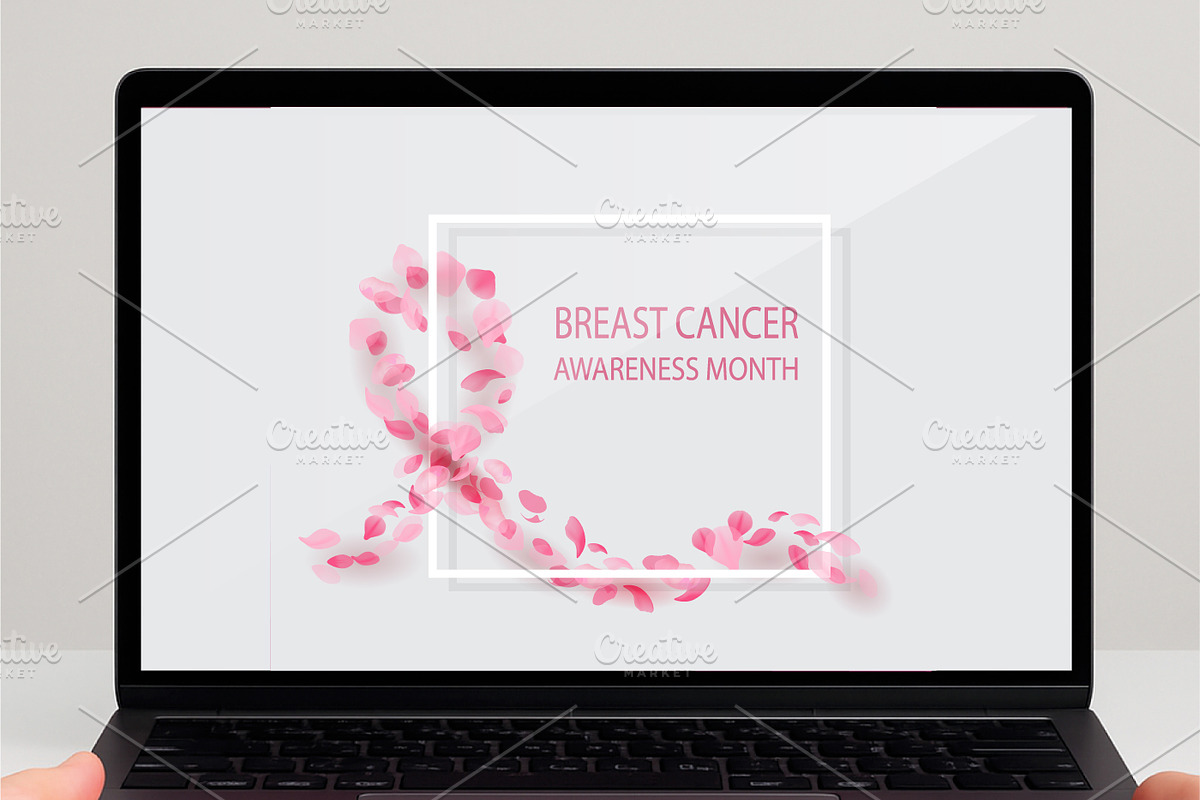 Breast cancer awareness month, a Healthcare Illustration by oxy_gen (Photo 3 of 3)