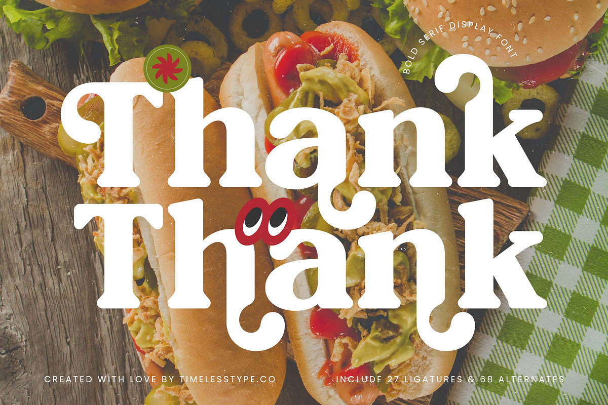 Hotdog Italian Bold Serif Font, a Serif Font by timelesstype.co (Photo 20 of 20)