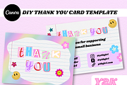 Y2K THANK YOU Card, a Card Template by PLANETSEL (Thumbnail 1 of 4)