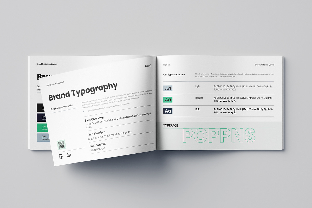 Brand Guidelines Landscape, a Brochure Template by Pixelpick (Photo 6 of 9)
