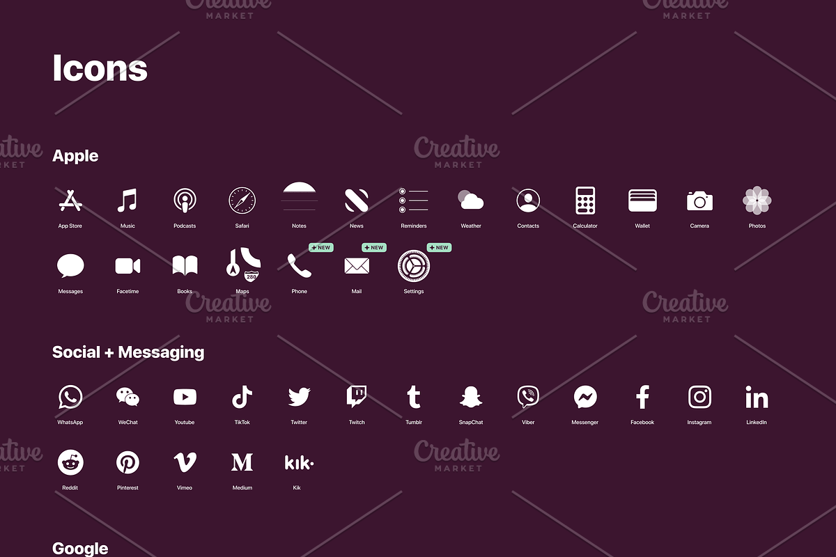 iOS 14 Luxury iPhone App Icons • W, an Icon by Homescreen Pro (Photo 4 of 6)