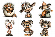 Whimsical Easter Animals Clipart, an Illustration by Daily.Designs (Thumbnail 3 of 8)