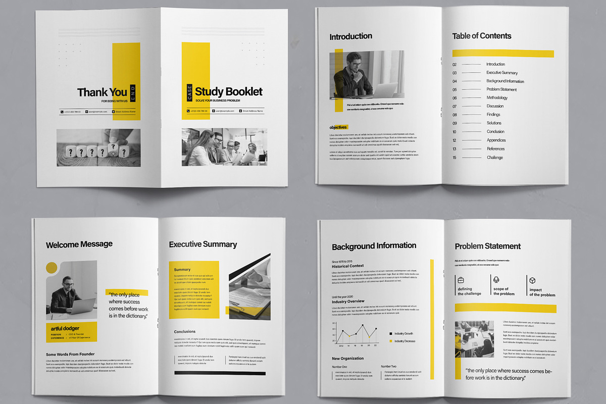 Case Study Booklet Template, a Brochure Template by ContestDesign (Photo 2 of 3)