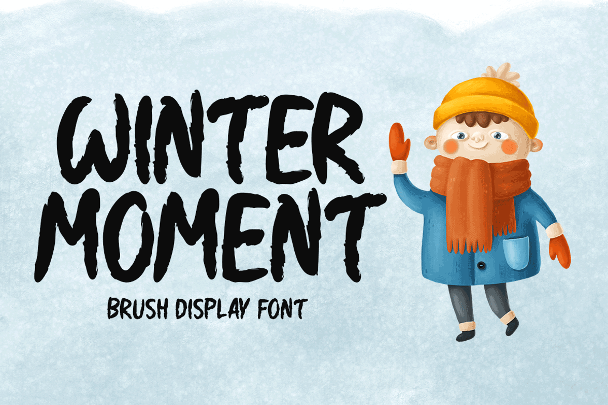 Winter Moment Typeface, a Handwritten Font by Seemly Fonts (Photo 1 of 5)