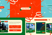 Summer Vacation Travel App UI, a Social Media Template by Loin Studio (Thumbnail 1 of 3)
