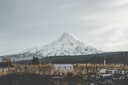 Mt hood stock photograph