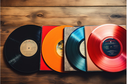 Vinyl records and paper covers, an Arts & Entertainment Photo by Ylivdesign