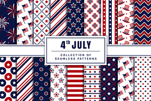 4th Of July Seamless Patterns