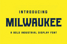MILWAUKEE – Industrial Display Font