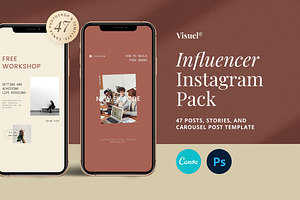 Influencer Instagram Pack | PS CANVA
