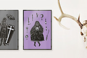 Witchy Halloween Clip Art, a Decorative Illustration by Lilla Bölecz (Thumbnail 5 of 5)