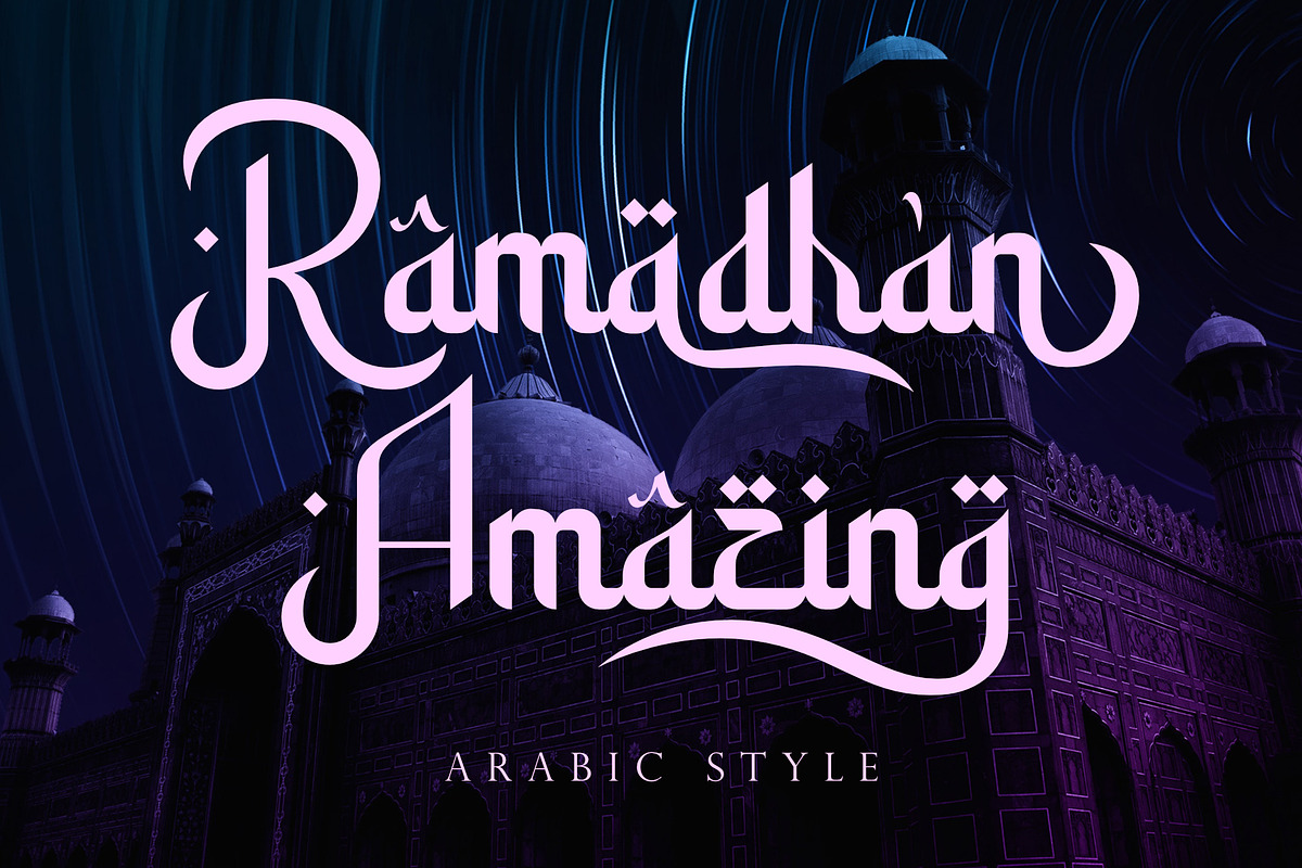 Ramadhan Amazing, a Script Font by Sealoung (Photo 1 of 10)