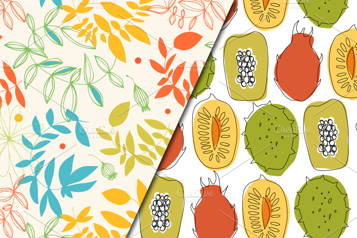 Linear seamless patterns set, a Pattern Graphic by Silmen (Photo 2 of 3)