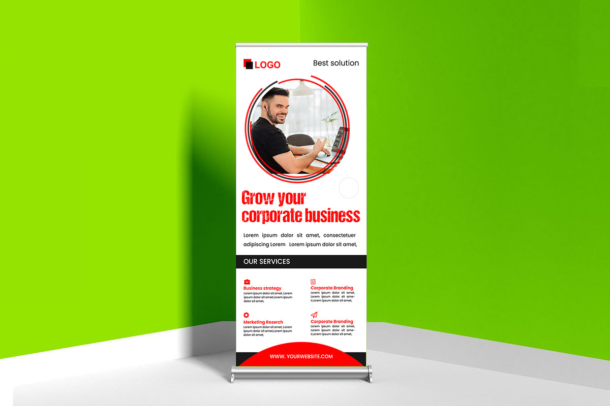 Business Rollup Banner Template, a Poster Template by Hitubrand