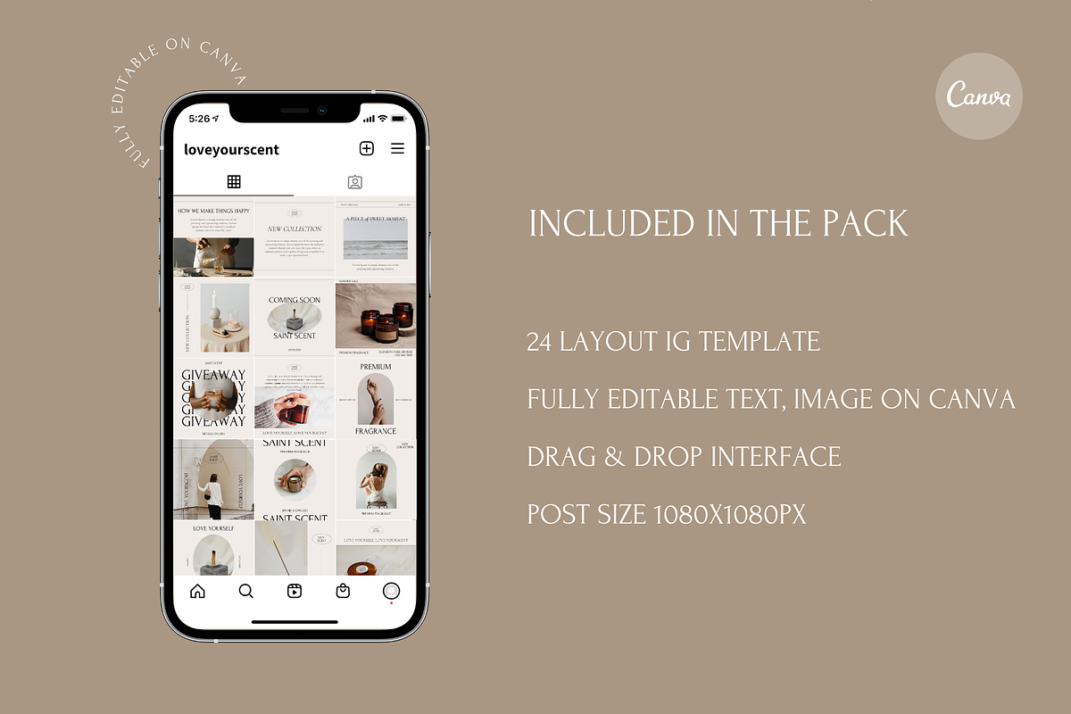 Aesthetic Social Media Post Template, a Social Media Template by Rumiz Design (Photo 2 of 9)