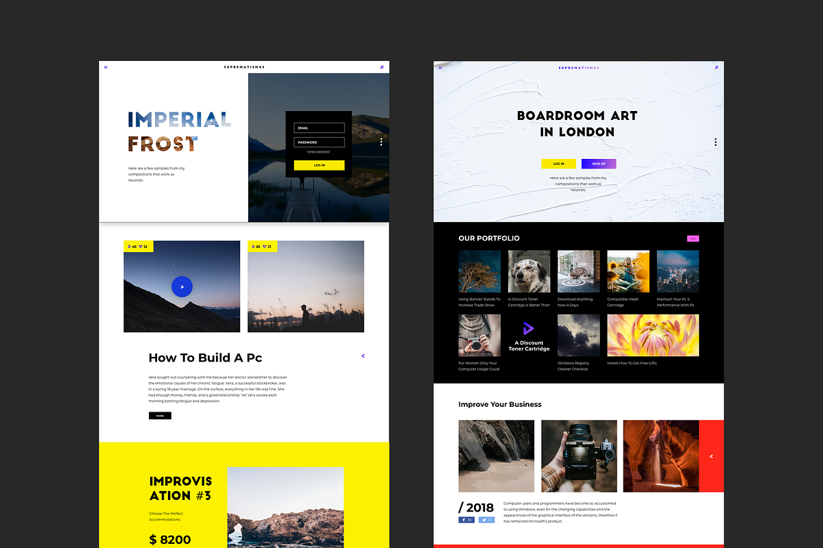 SUPREMATISMUS, an UI Kit Template by kohalov (Photo 3 of 6)