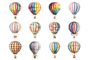 Pastel Hot Air Balloons, an Illustration by Design Market (Thumbnail 3 of 3)