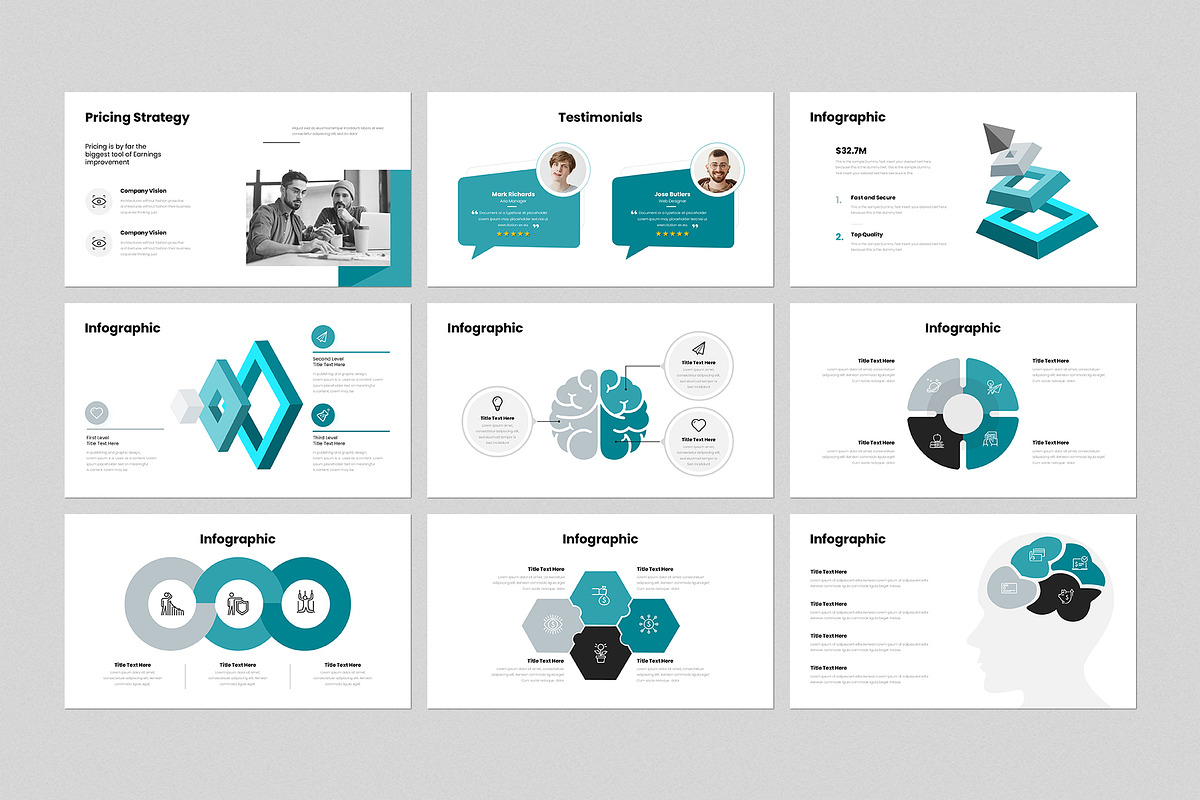 Pitch-Deck Presentation Template, a Presentation Template by GenerousArt (Photo 5 of 8)