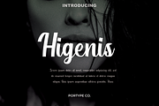 Higenis, a Script Font by portype (Thumbnail 1 of 6)