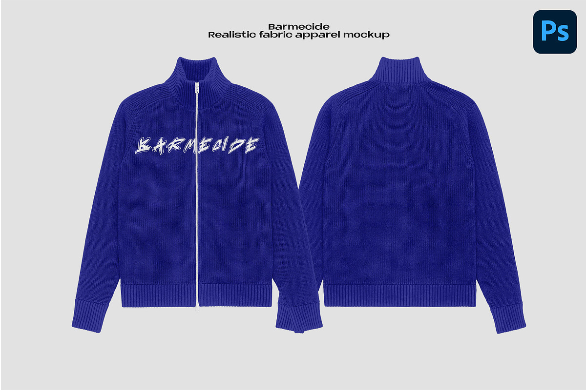 knitted turtle neck mockup, an Apparel Mockup by Barmecide Mockup Studio (Photo 1 of 3)