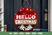 Merry Christmas Door Hanger LaserCut, a Decorative Illustration by OTVEY DESIGN (Thumbnail 11 of 13)