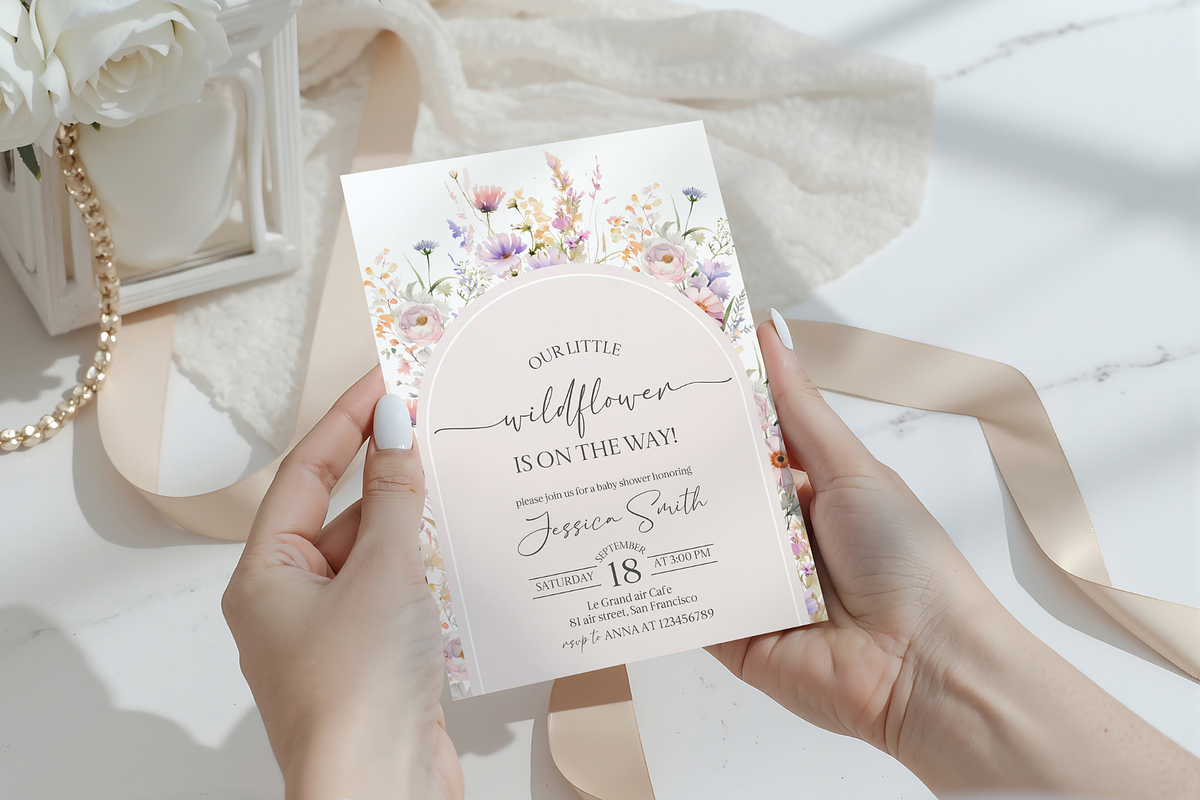 Our Little Wildflower, an Invitation Template by Digital_Mind (Photo 7 of 7)