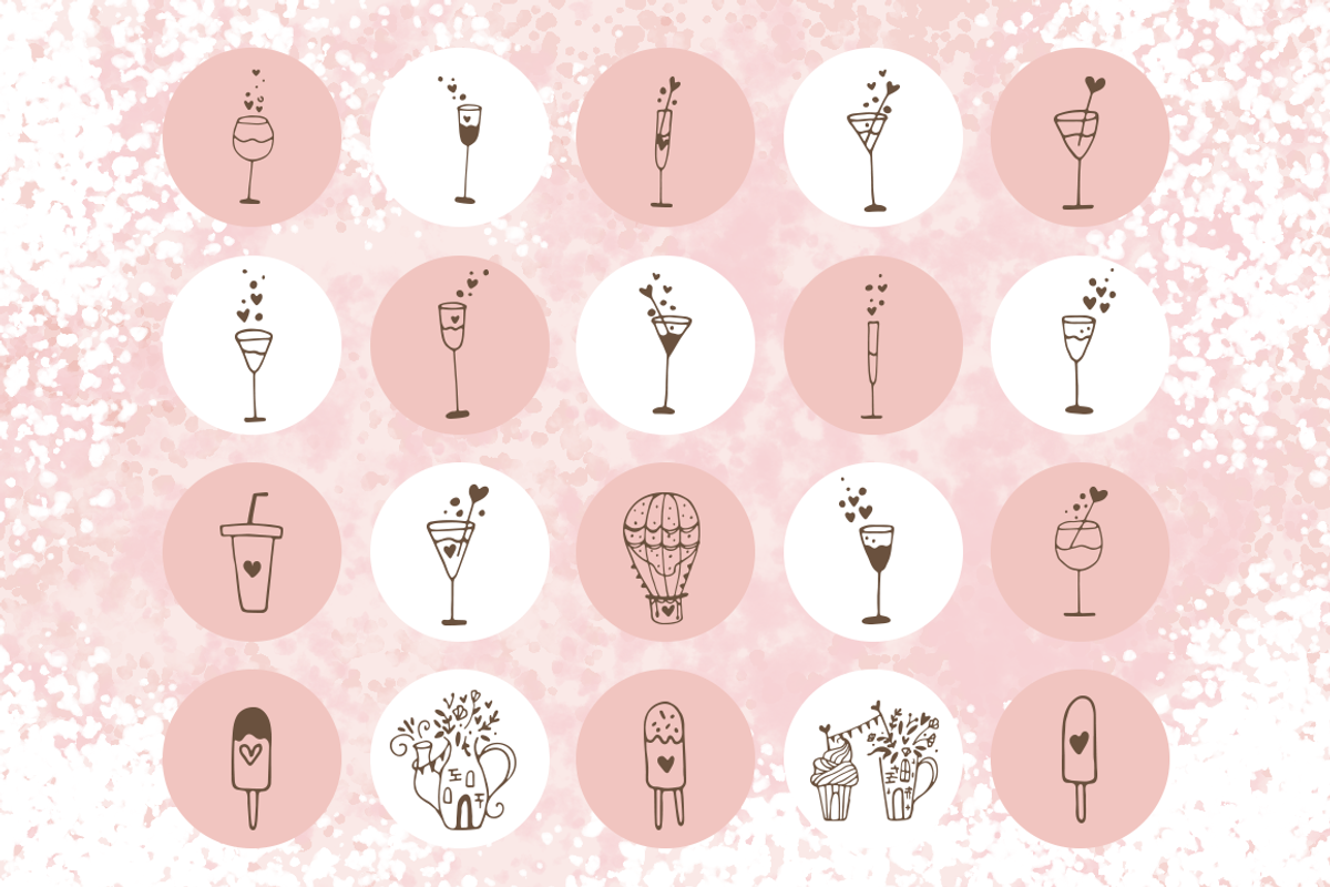 Romantic Hand Drawn Logo Elements, a Food Illustration by By Kerri Ann (Photo 5 of 11)