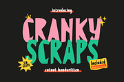 Cranky Scraps | Cutout Handwritten, a Handwritten Font by gracetype_studio (Thumbnail 1 of 12)