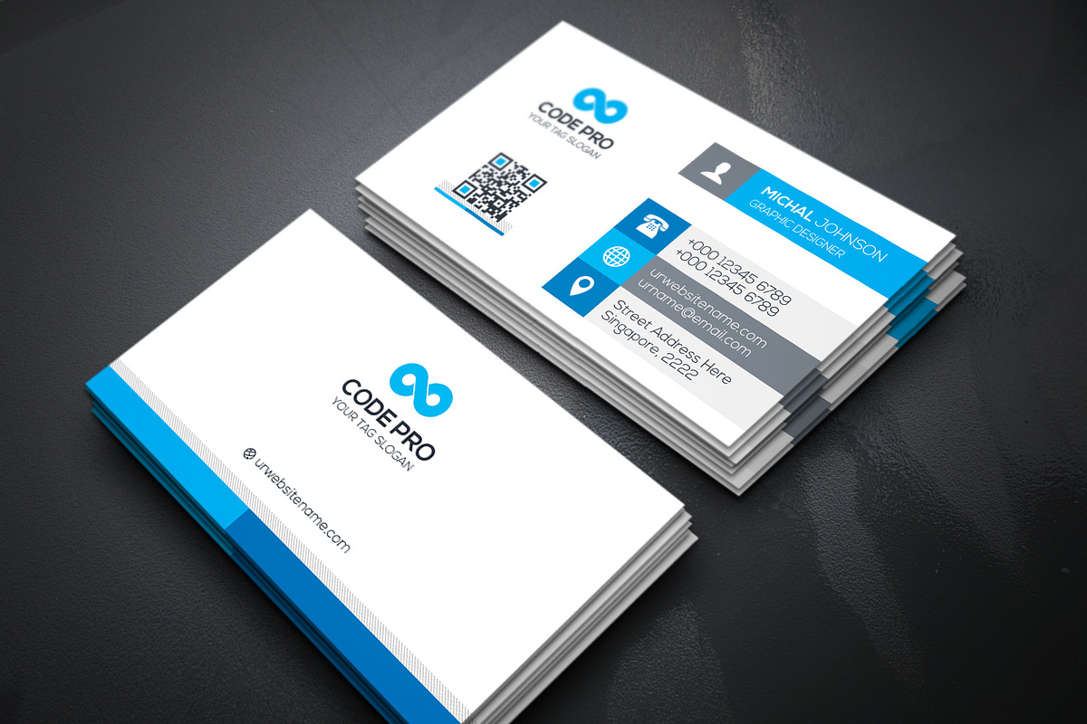 Business Cards 2 in 1, a Business Card Template by Genereux Art (Photo 4 of 8)