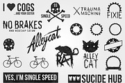 Bicycle Vector Stickers and Badges, a Graphic by danielcomerci (Thumbnail 2 of 4)