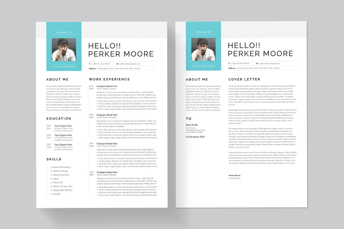 Resume & Cover Letter | Word & EPS, a Resume Template by HiveArts (Photo 2 of 4)